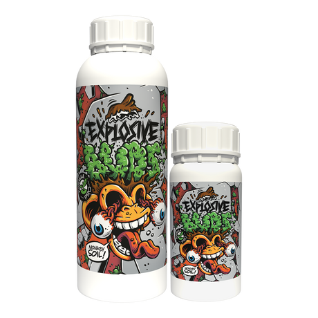 Bouteille de Monkey Soil Explosive Buds, biostimulant de floraison.