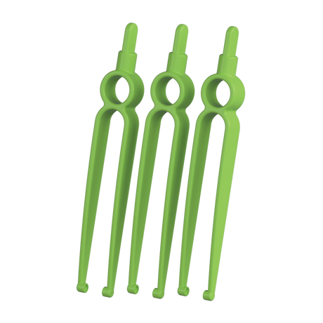 Jeu de trois outils Cannakan HUGGERS : pince à coupelles et plantoir.
