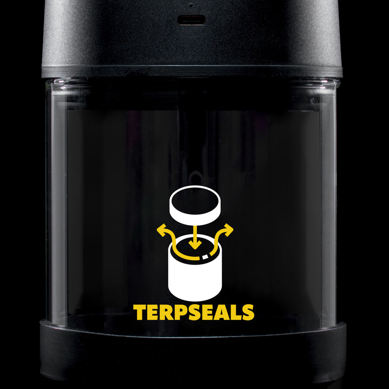 Bocal de conservation Terpseals Glass Jar en verre borosilicate à couvercle numérique tactile.