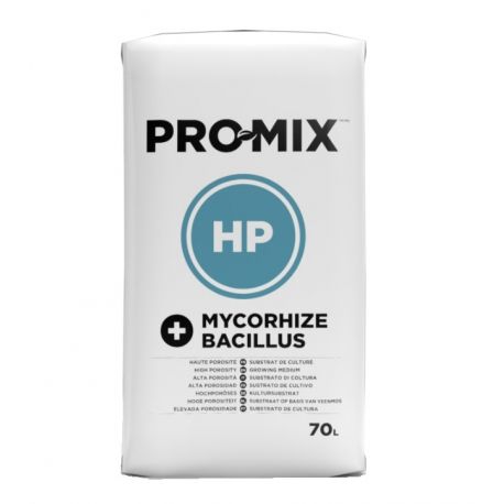 Sac de 70 litres de substrat Pro-Mix HP mycorhizes et Bacillus, prêt à l'emploi.