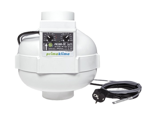 Prima Klima PK100-TC Temperature Controlled Inline Fan