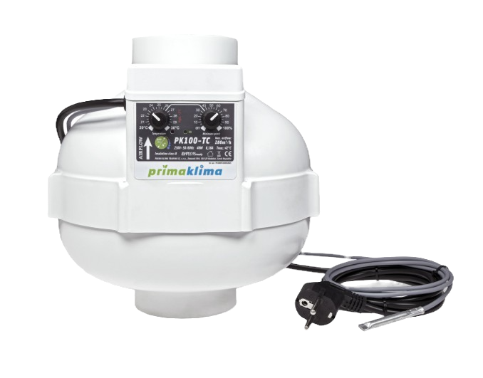 Prima Klima PK100-TC Temperature Controlled Inline Fan