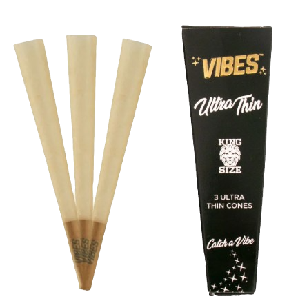 VIBES® King Size Pre-Rolled Cones – Ultra Thin Blend – Single