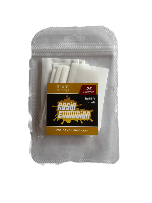 Press Bags (2″ × 3″) – 25 Micron – 10-Pack (Rosin Evolution)