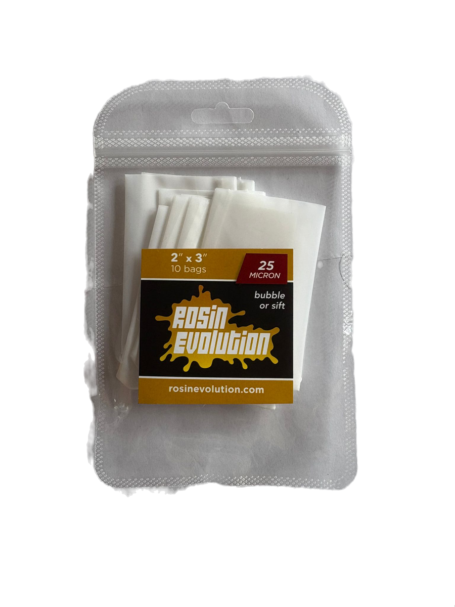 Press Bags (2″ × 3″) – 25 Micron – 10-Pack (Rosin Evolution)