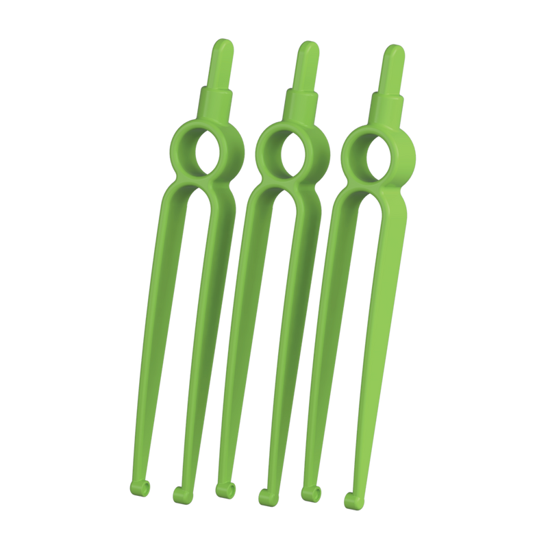 Jeu de trois outils Cannakan HUGGERS : pince à coupelles et plantoir.