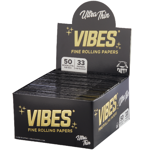 VIBES® Fatty Rolling Papers – Ultra Thin Blend - Single