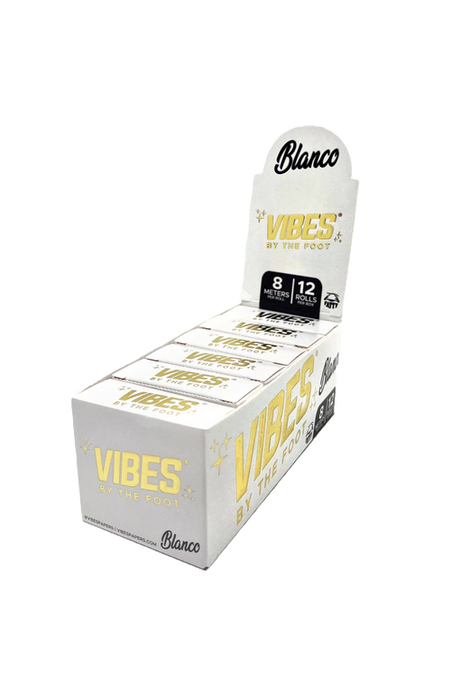 VIBES® By The Foot Rolling Paper – Blanco Blend – Box