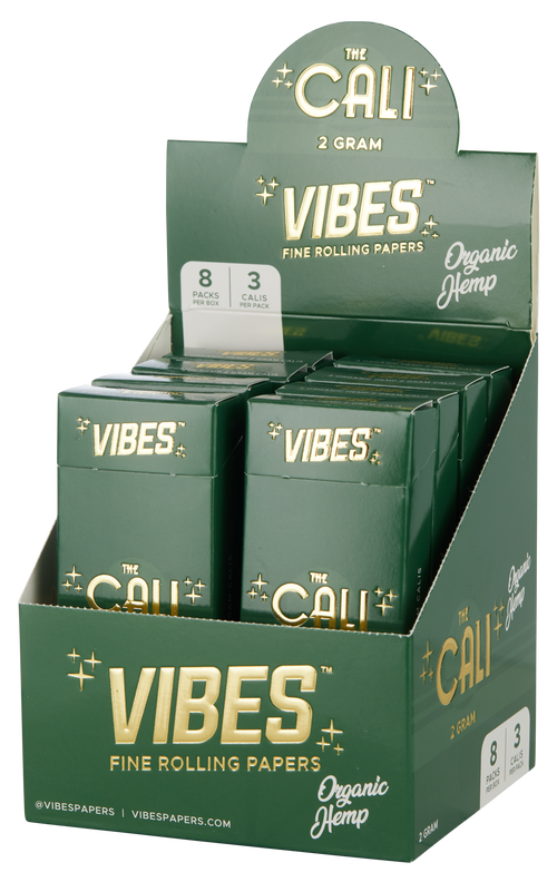 The Cali by VIBES™ Pre-Rolled Cones – 2 Gram – Organic Hemp Blend – Box