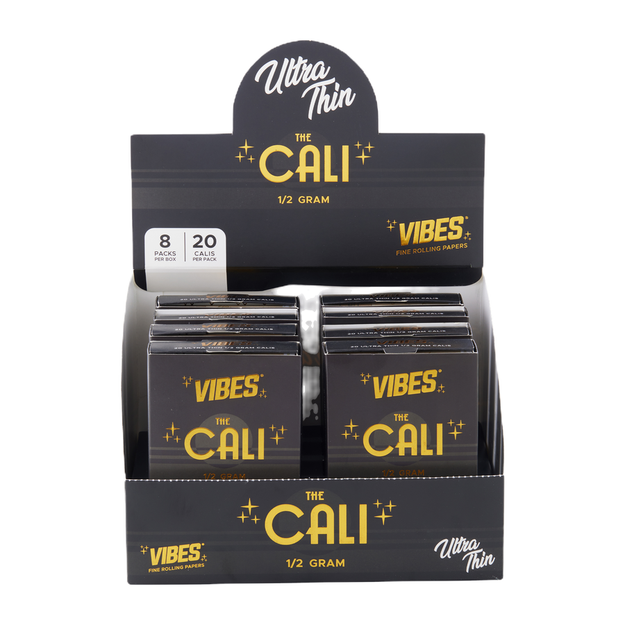 The Cali by VIBES™ Pre-Rolled Cones – 1/2 Gram – Ultra Thin Blend – Box