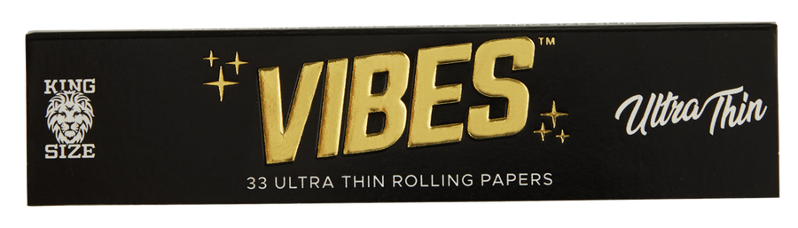 VIBES® King Size Slim Rolling Papers – Ultra Thin Blend – Single Piece