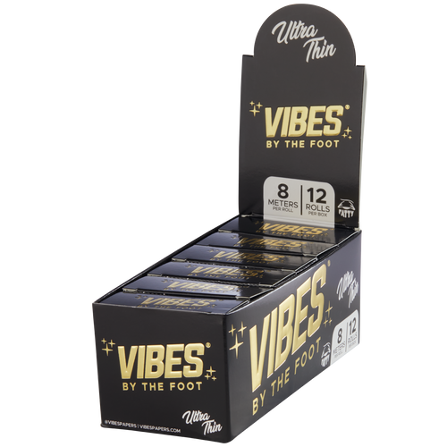VIBES® By The Foot Rolling Paper – Ultra Thin Blend – Box