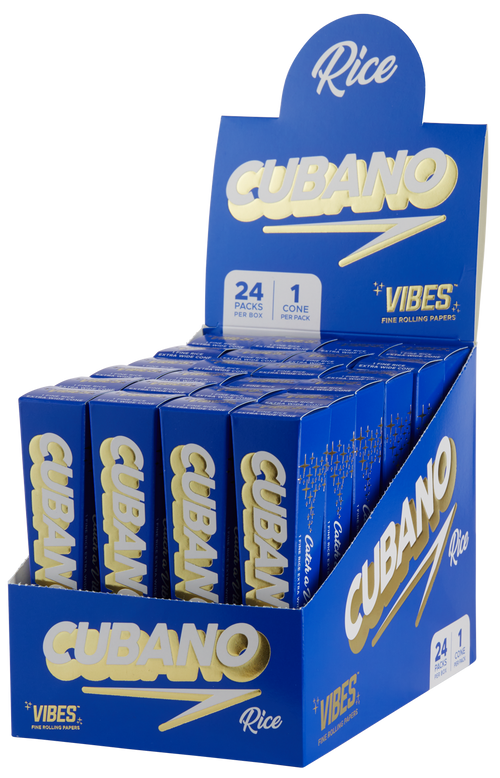 VIBES® Cubano Pre-Rolled Cones – Rice Blend – Box