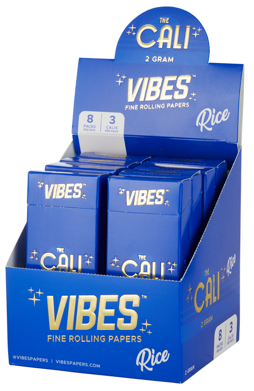 The Cali by VIBES™ Pre-Rolled Cones – 2 Gram – Rice Blend – Box