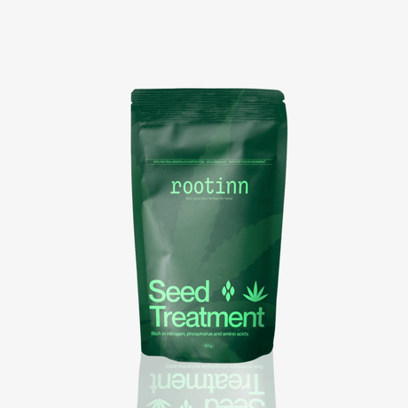 Sachet de rootinn Seed Treatment, traitement minéral pour semences et boutures.