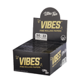 Boîte présentoir de carnets de feuilles à rouler VIBES Fatty en mélange Ultra Thin, emballage noir.